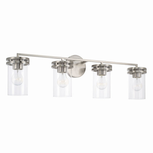 Fuller Four Light Vanity in Brushed Nickel