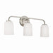 Lawson Three Light Vanity in Brushed Nickel