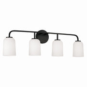 Lawson Four Light Vanity in Matte Black