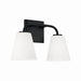 Brody Two Light Vanity in Matte Black