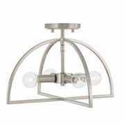 Lawson Four Light Semi-Flush Mount in Brushed Nickel
