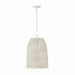 Naomi One Light Pendant in Chalk White