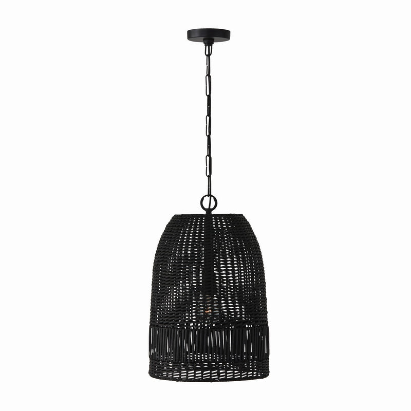 Naomi One Light Pendant in Matte Black