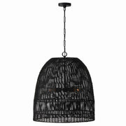 Naomi Three Light Pendant in Matte Black