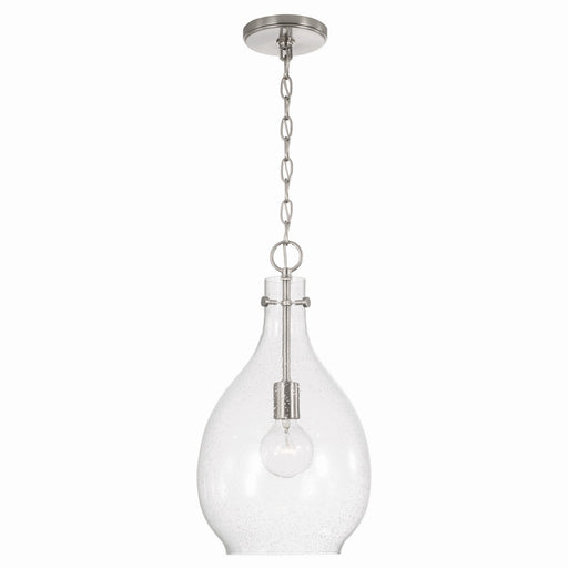 Brentwood One Light Pendant in Brushed Nickel