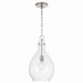 Brentwood One Light Pendant in Brushed Nickel