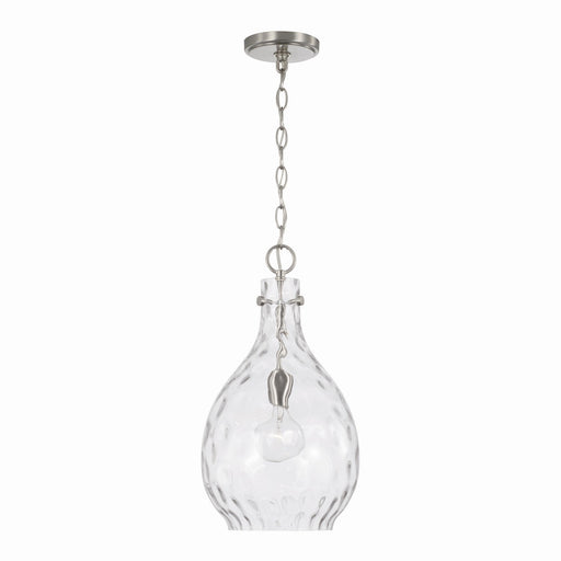 Brentwood One Light Pendant in Brushed Nickel