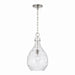 Brentwood One Light Pendant in Brushed Nickel