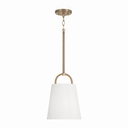 Brody One Light Pendant in Aged Brass