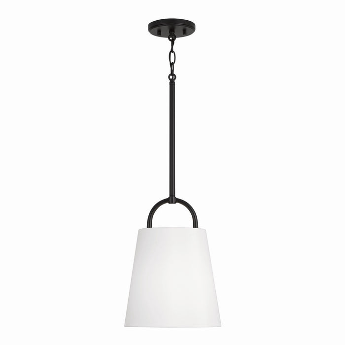 Brody One Light Pendant in Matte Black
