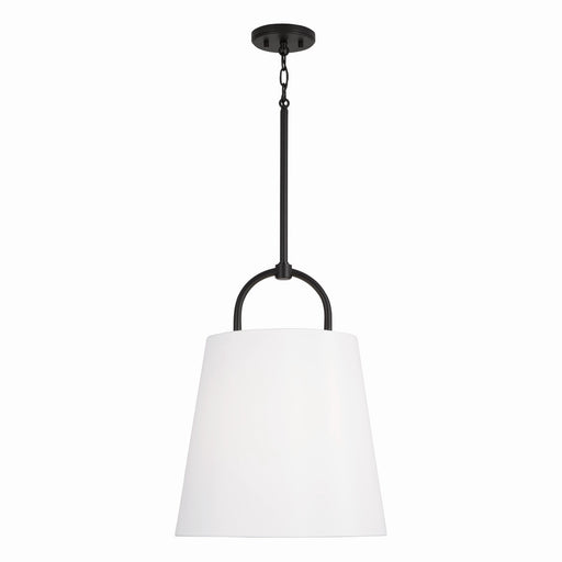 Brody One Light Pendant in Matte Black