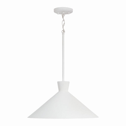 Paloma One Light Pendant in Textured White