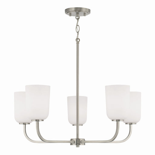 Lawson Five Light Chandelier in Brushed Nickel