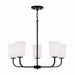 Lawson Five Light Chandelier in Matte Black