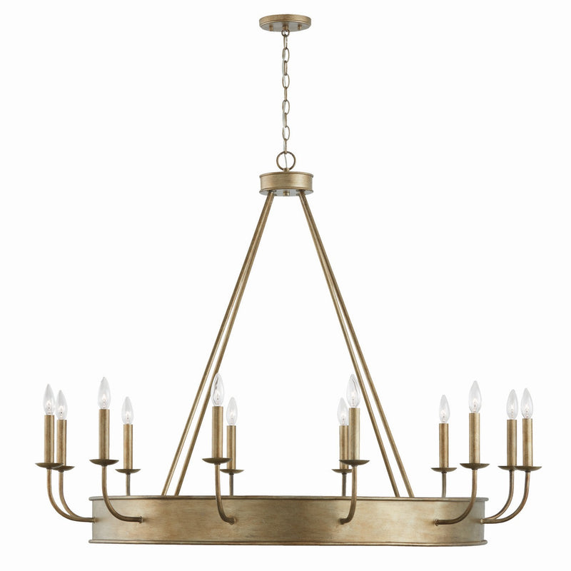 Nole 12 Light Chandelier in Mystic Luster