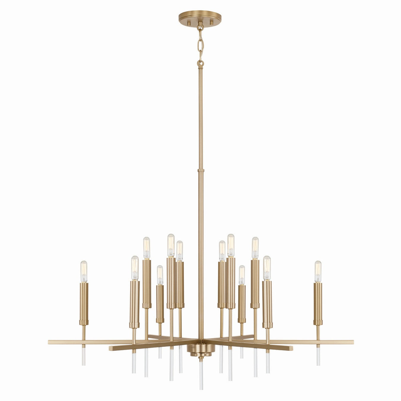 Elora 12 Light Chandelier in Matte Brass