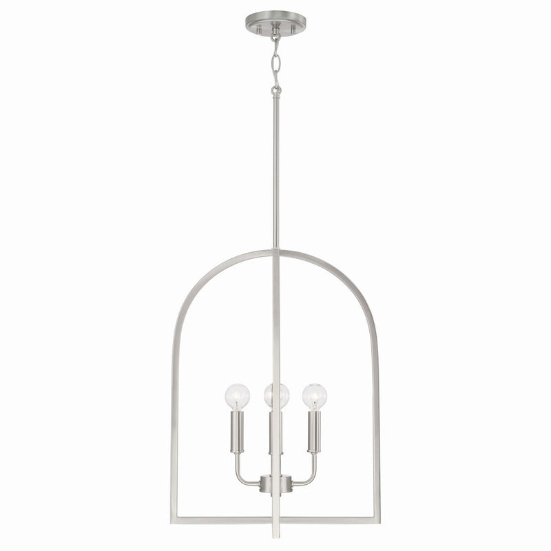 Lawson Four Light Foyer Pendant in Brushed Nickel