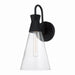 Paloma One Light Wall Sconce in Textured Black