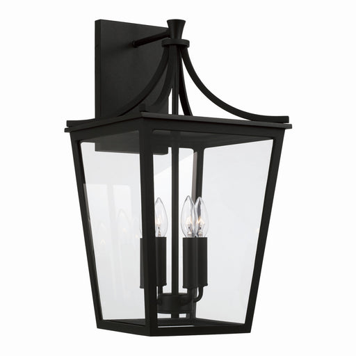 Adair Four Light Outdoor Wall Lantern in Black
