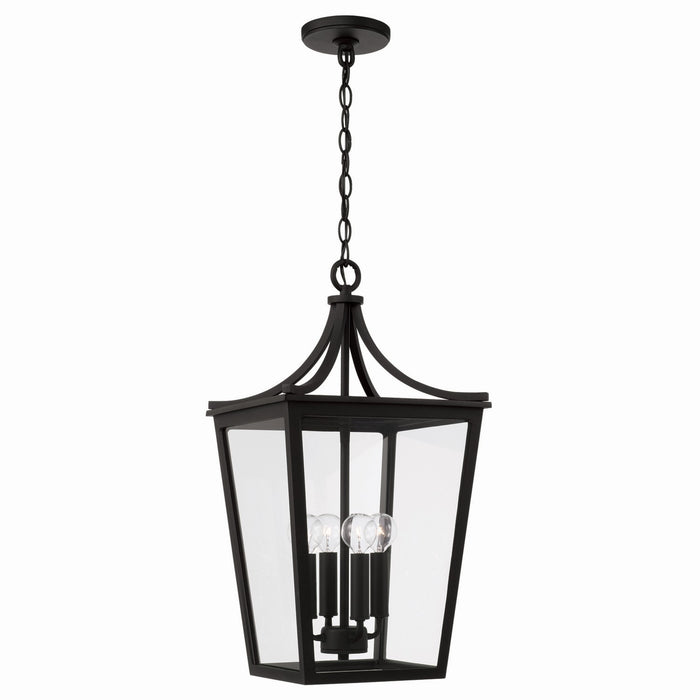 Adair Four Light Outdoor Hanging Lantern in Black
