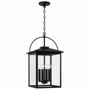 Bryson Four Light Outdoor Hanging Lantern in Black