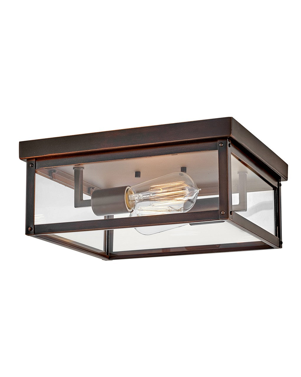 Beckham LED Flush Mount in Blackened Copper