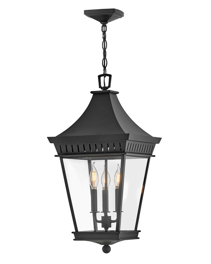 Chapel Hill LED Hanging Lantern in Museum Black