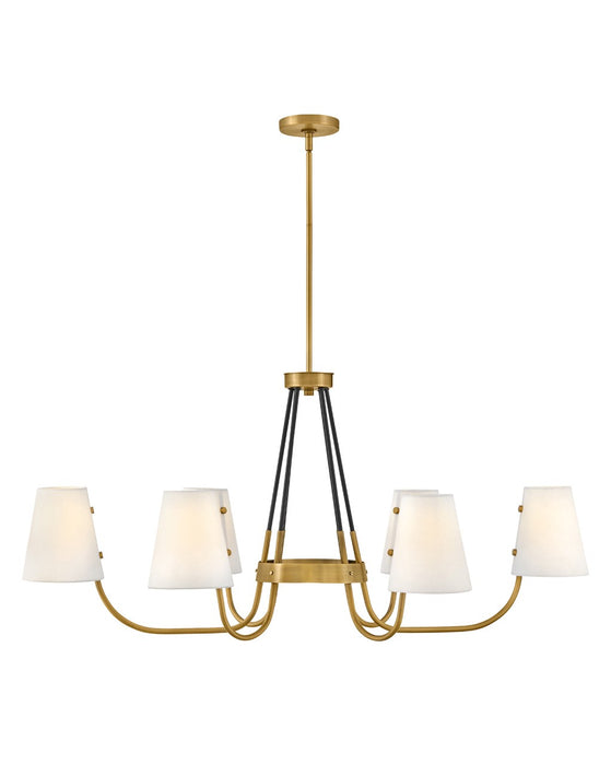 Aston LED Linear Pendant in Heritage Brass