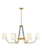Aston LED Linear Pendant in Heritage Brass
