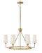 Lewis LED Pendant in Heritage Brass