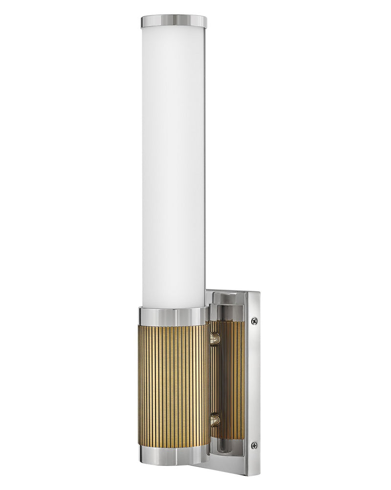 Zevi LED Vanity in Polished Nickel