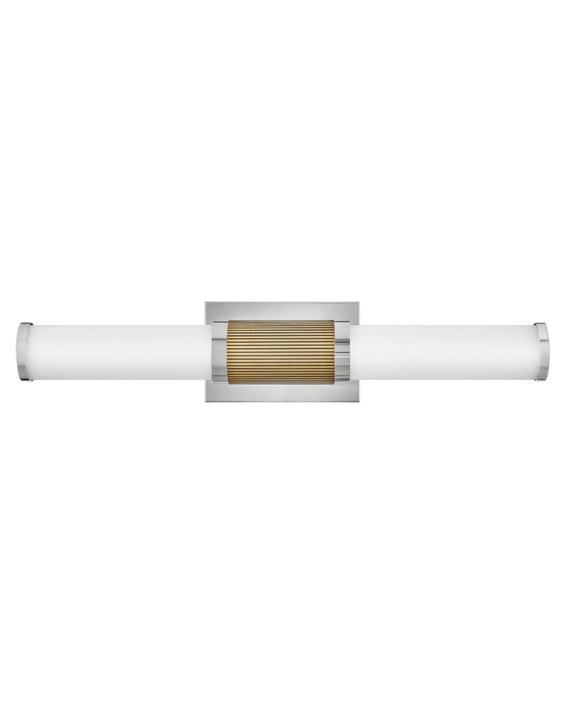 Zevi LED Vanity in Polished Nickel