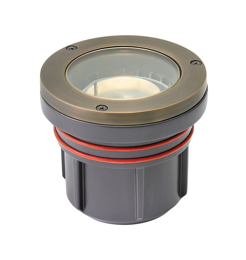 Flat Top Well Light 120V LED Well Light in Matte Bronze