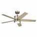 Brahm 48``Ceiling Fan in Brushed Stainless Steel