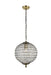 Earlene 1-Light Pendant in Antique Bronze with Clear Royal Cut Crystal