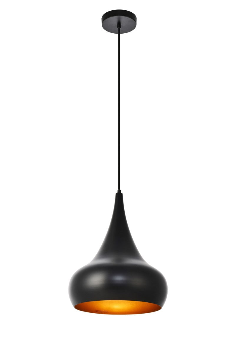 Circa 1-Light Pendant in Black