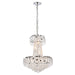 Belenus 6-Light Pendant in Chrome with Clear Royal Cut Crystal