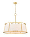 Lenyx Pendant Eight Light Pendant in Rubbed Brass by Z-Lite Lighting