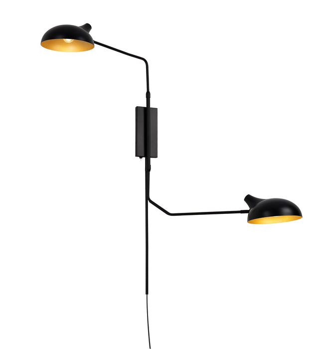 Bellamy Two Light Wall Sconce in Matte Black by Z-Lite Lighting
