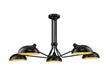 Bellamy Five Light Semi Flush Mount in Matte Black by Z-Lite Lighting