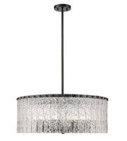 Glacier Ten Light Pendant in Matte Black by Z-Lite Lighting