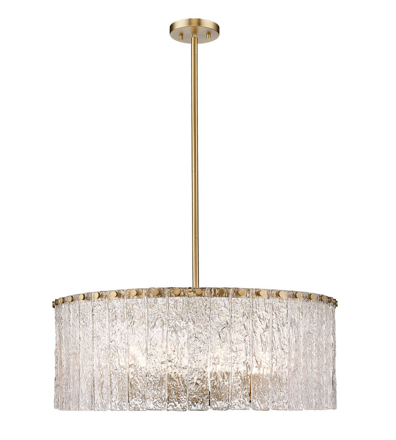 Glacier Ten Light Pendant in Modern Gold by Z-Lite Lighting