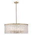 Glacier Ten Light Pendant in Modern Gold by Z-Lite Lighting
