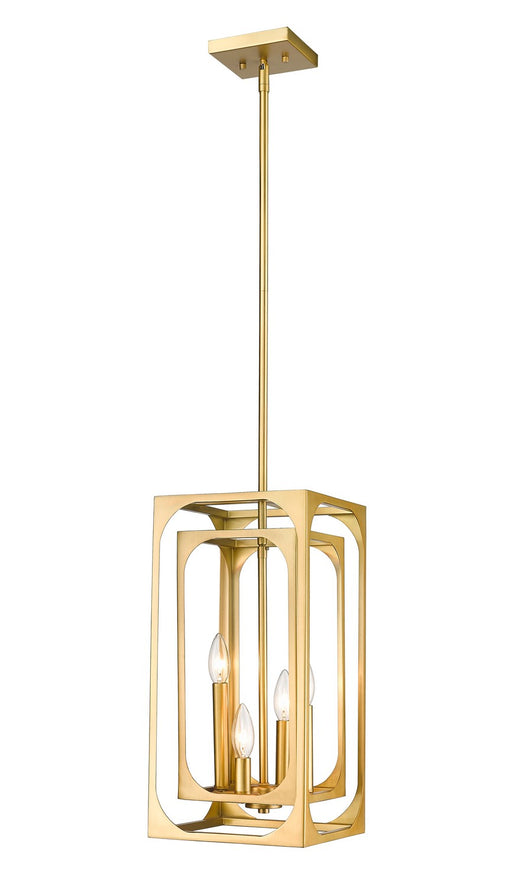 Easton Four Light Chandelier in Rubbed Brass by Z-Lite Lighting