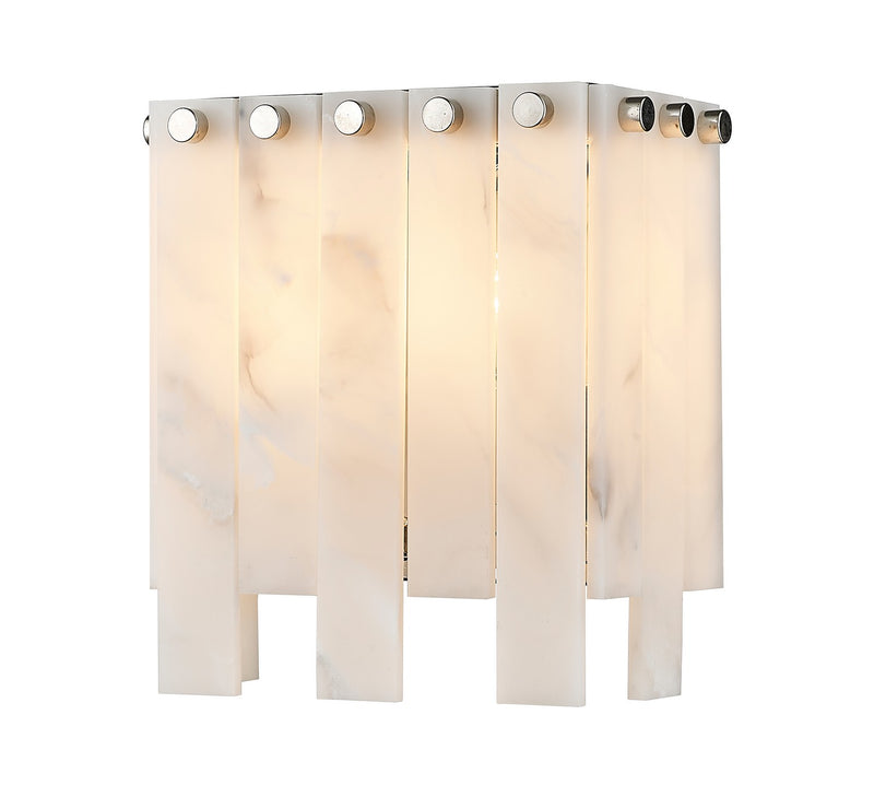 Viviana Two Light Wall Sconce in Polished Nickel by Z-Lite Lighting