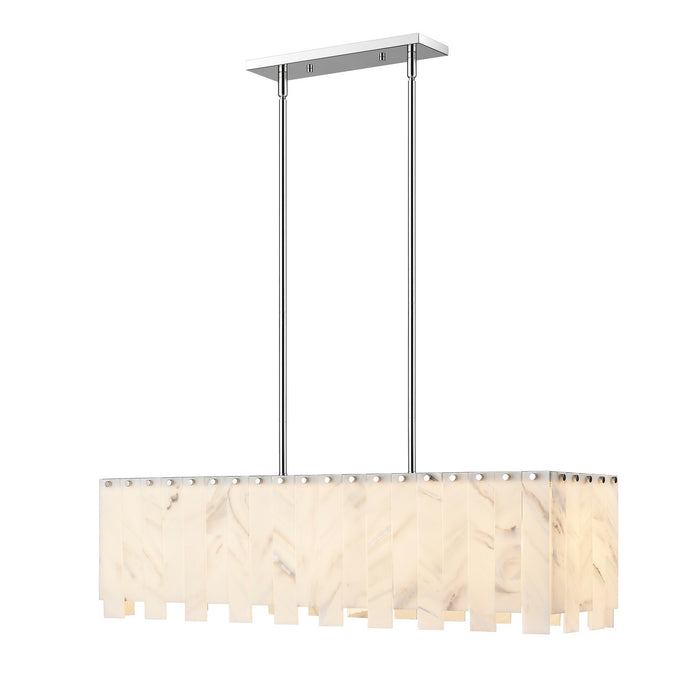 Viviana Five Light Island Pendant in Polished Nickel by Z-Lite Lighting