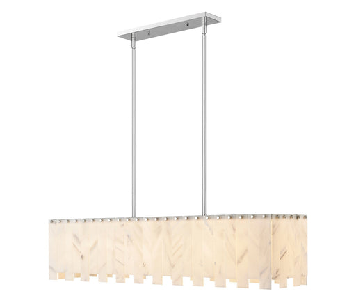 Viviana Seven Light Island Pendant in Polished Nickel by Z-Lite Lighting