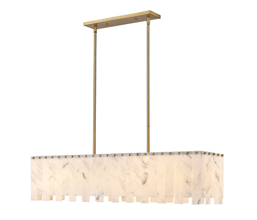 Viviana Seven Light Island Pendant in Rubbed Brass by Z-Lite Lighting