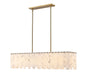 Viviana Seven Light Island Pendant in Rubbed Brass by Z-Lite Lighting
