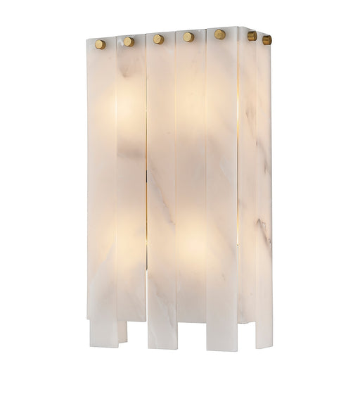 Viviana Four Light Wall Sconce in Rubbed Brass by Z-Lite Lighting